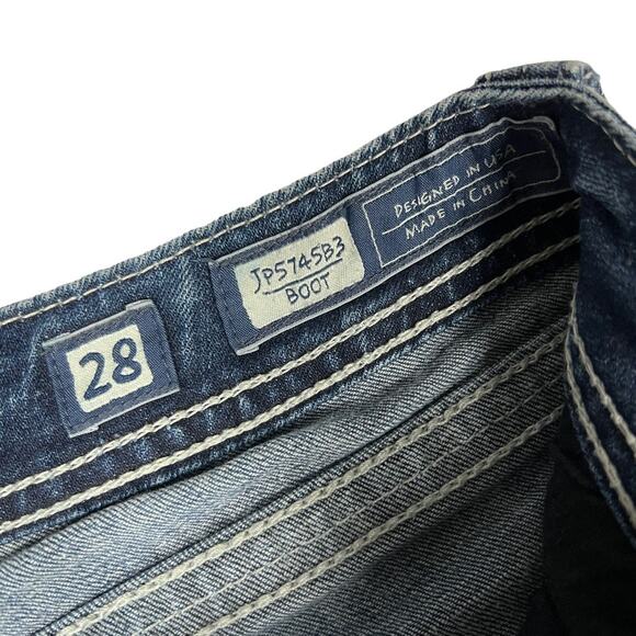 Miss Me Boot Cut Jeans JP5745B3 Mid Rise Medium Wash Denim Pants Women's 28 - Picture 4 of 14